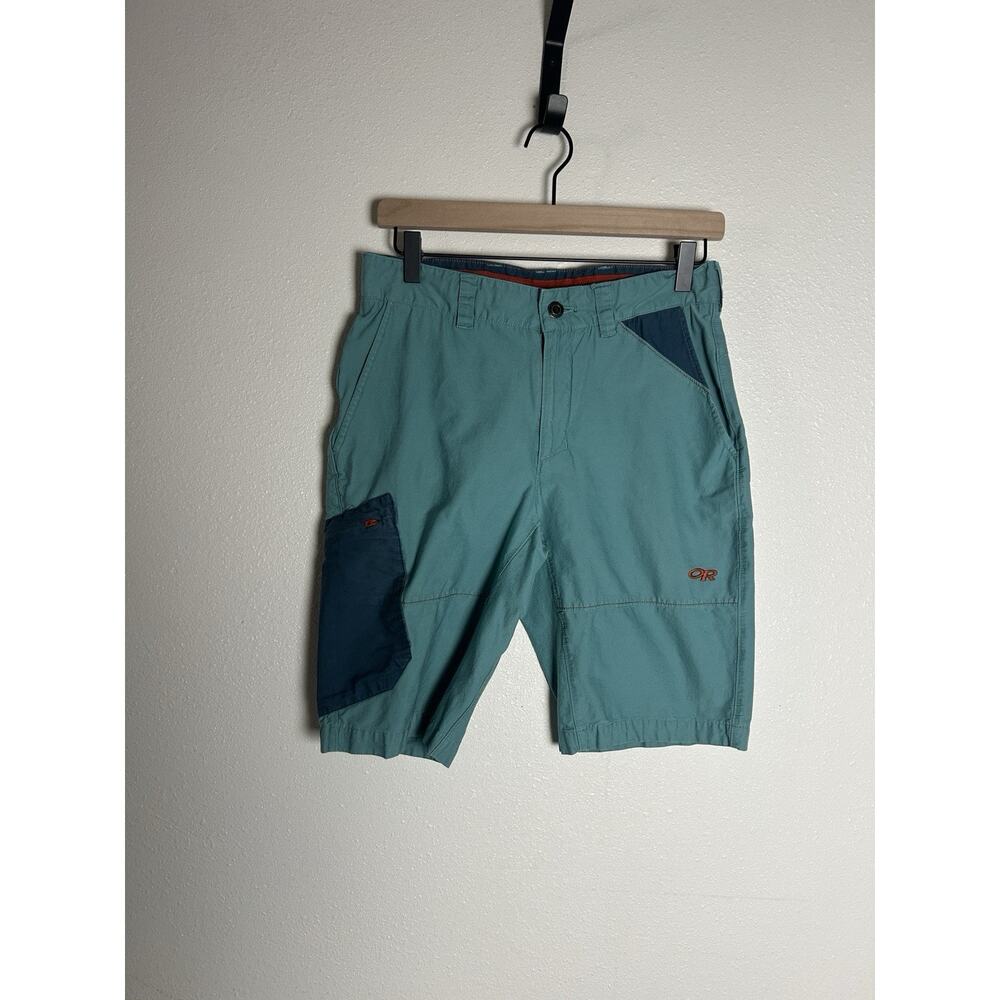 OR Outdoor Research Quarry Men's 30 x 10 Stretch Cargo Hiking Shorts In Teal